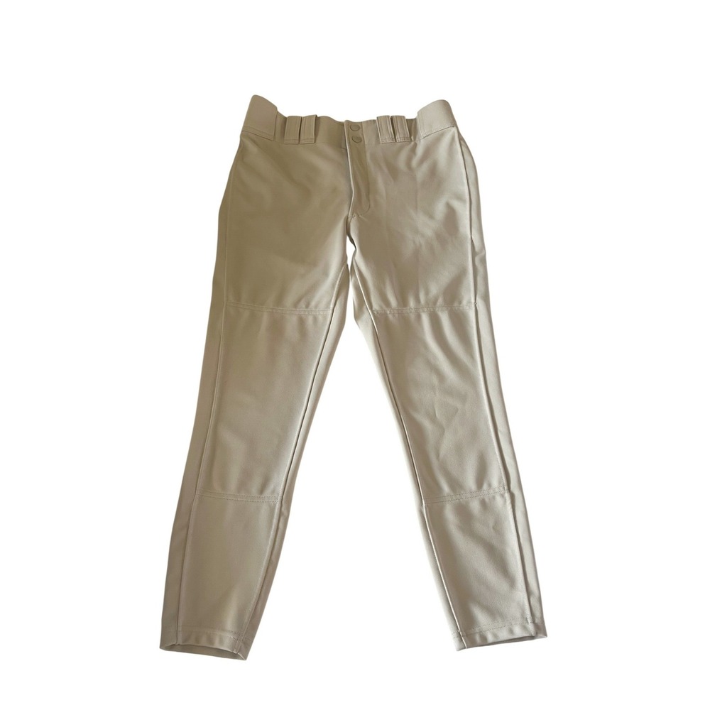 Mizuno Baseball Pants Mens Small Grey Performance Tapered Double Knee RN89730